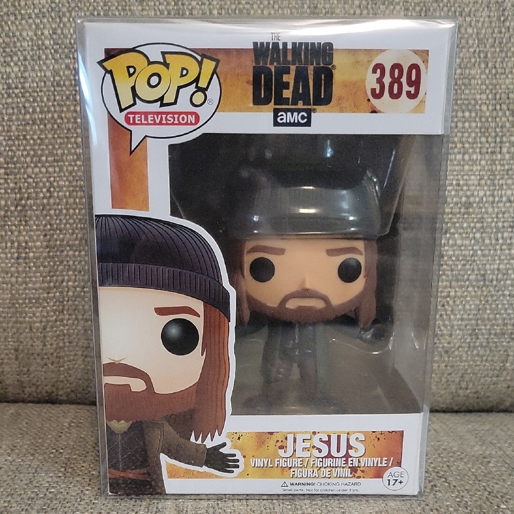 Funko Pop! The Walking Dead Jesus Figure - Brown and Black